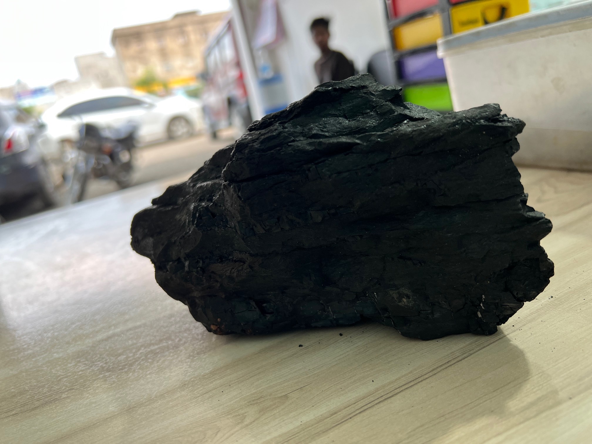 Premium coal block — quality inspection
